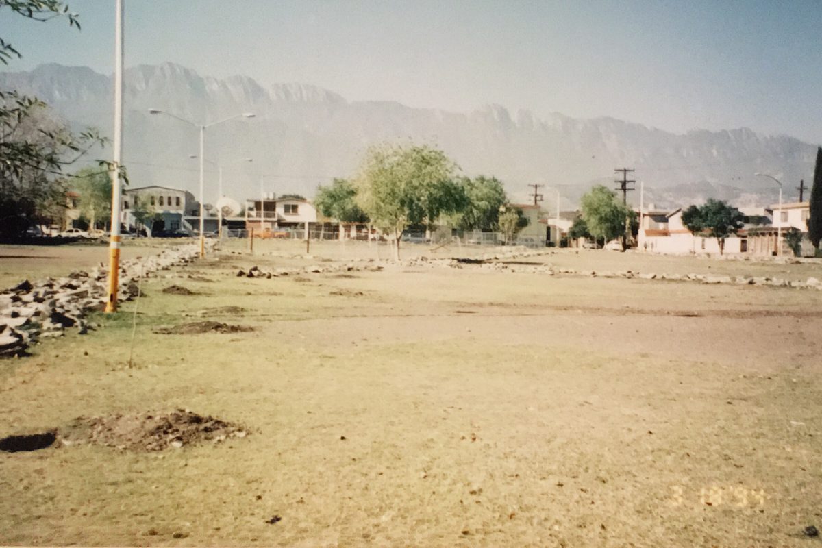 Estado del parque a inicios de los años noventa. Fotografía proporcionada por vecinos de la colonia.