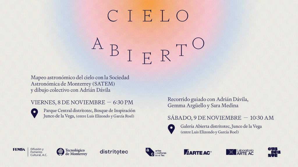 Mapeo astronómico y recorrido guiado | Cielo Abierto 