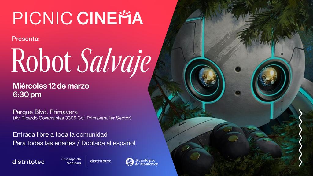 Picnic Cinema: Robot Salvaje | Parque Blvd. Primavera