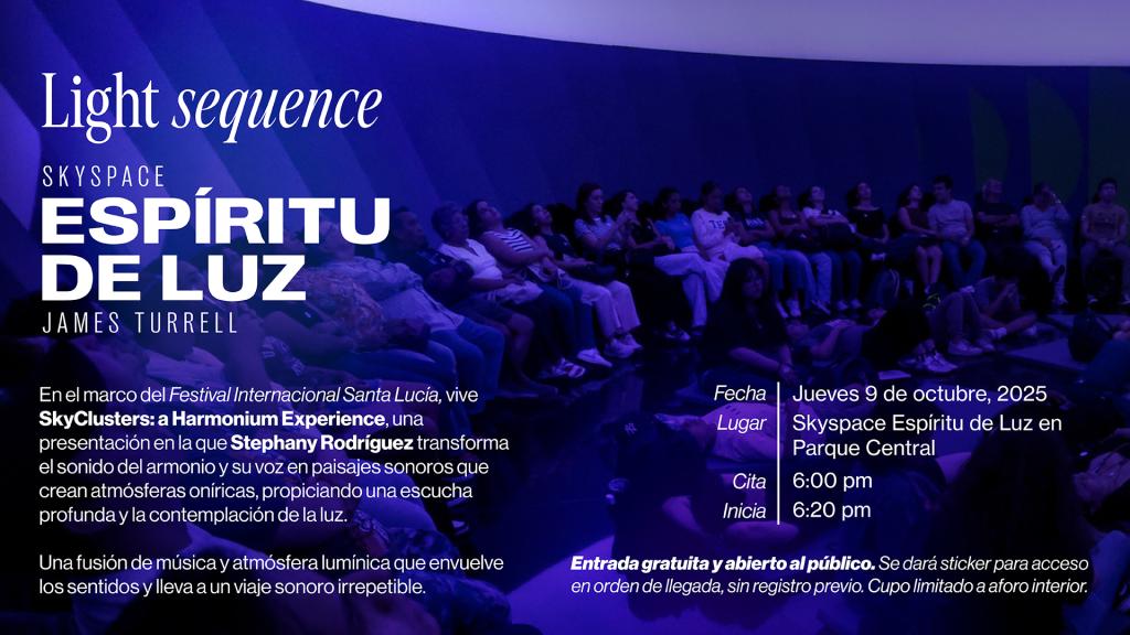 Light Sequence SkyClusters: a Harmonium Experience