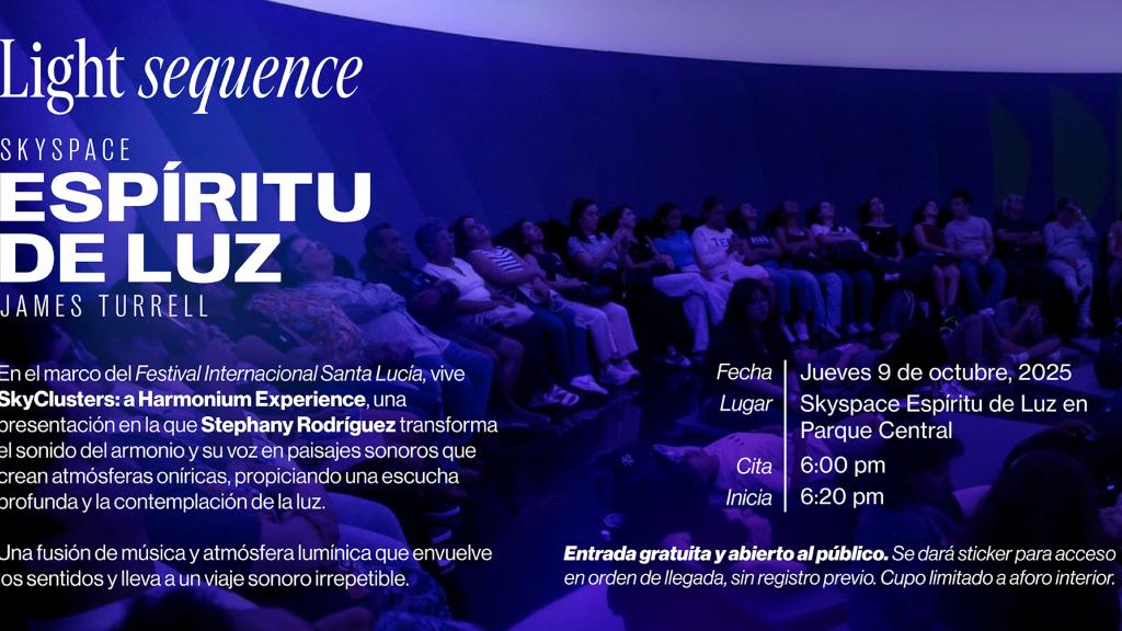 Light Sequence SkyClusters: a Harmonium Experience